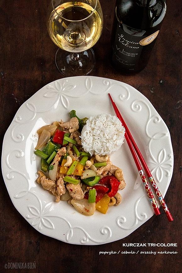 Stir-fry z kurczakiem tri-colore i Inspira Volcano
