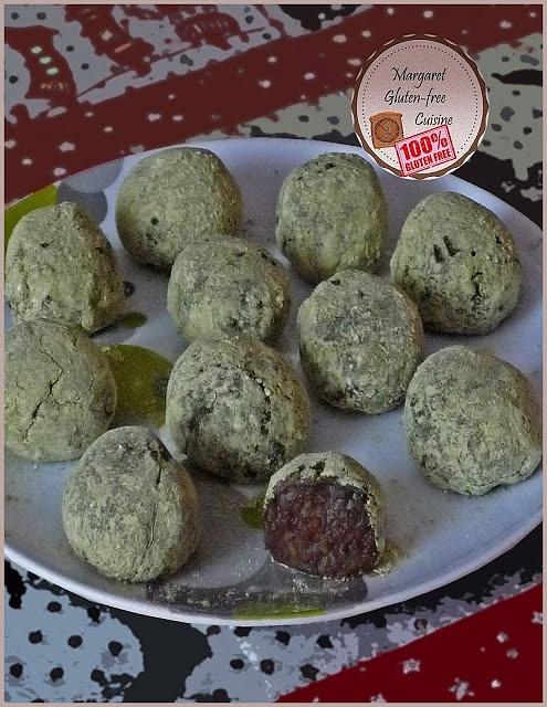 Trufle z awokado i matcha