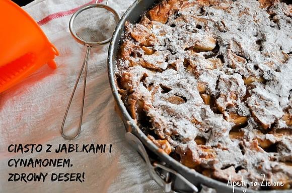 Ciasto jabłkowe z cynamonem wegańskie