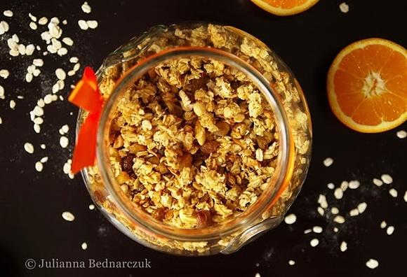 Granola pomarańczowo-kokosowa