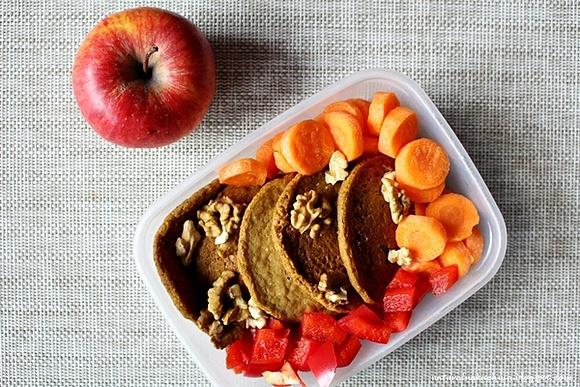 Cynamonowe placki dyniowe bezglutenowe wegańskie na lunch box