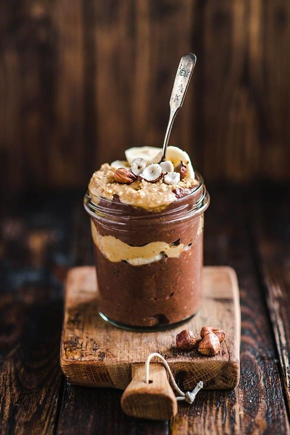 Chia pudding z masłem orzechowym