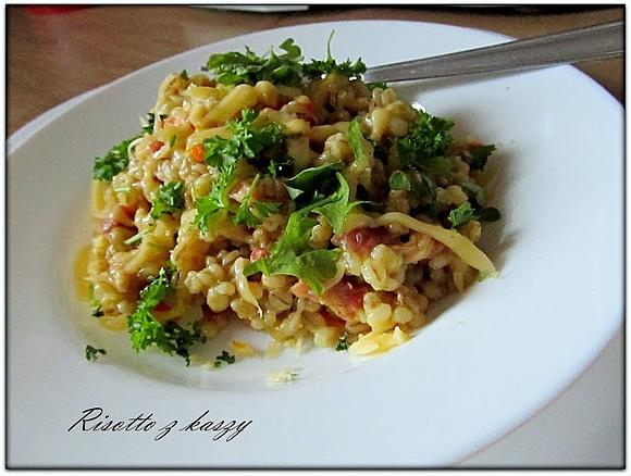Risotto z kaszy pęczak