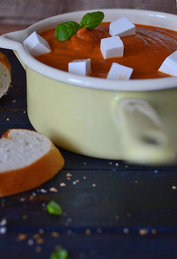 Zupa krem z pieczonej papryki i kalafiora