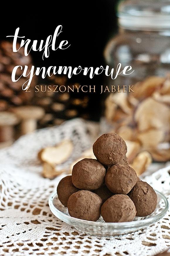 Trufle cynamonowe z suszonych jabłek bezglutenowe paleo
