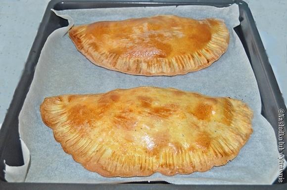 Calzone z warzywami i mięsem mielonym bez sera