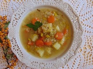 Zupa z soczewicą i porem