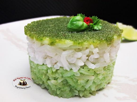 Ryż jaśminowy z pesto pietruszkowo-bazyliowym