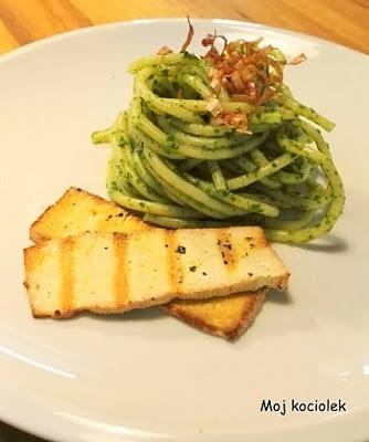 Szpinakowe spaghetti