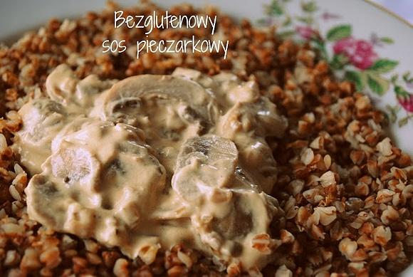Kasza gryczana z sosem pieczarkowym bezglutenowym
