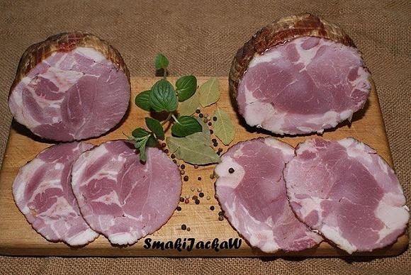 Mozaika z karkówki, boczku i szynki