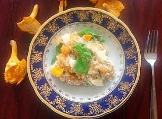 Risotto z kurkami i mozzarellą