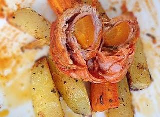 Schab nadziewany marchwią