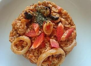 Risotto z owocami morza
