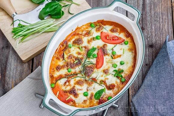 Zapiekanka warzywna z soczewicą