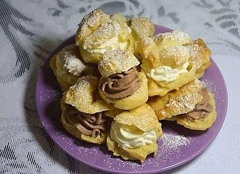 Ptysie z kremem mascarpone