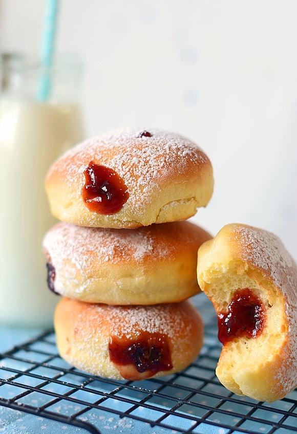 Pieczone odchudzone pączki