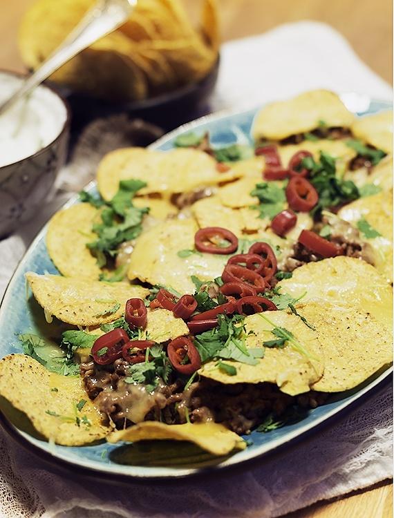 Taco na kolację w formie zapiekanki