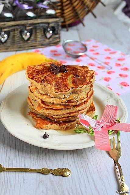 Bananowe pancakes z chia i czekoladą