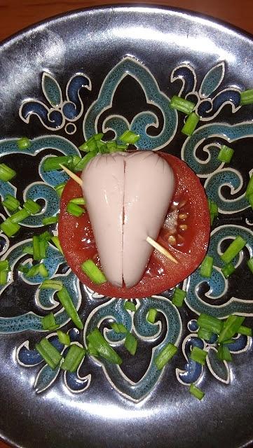 Przebite paróweczki na walentynki