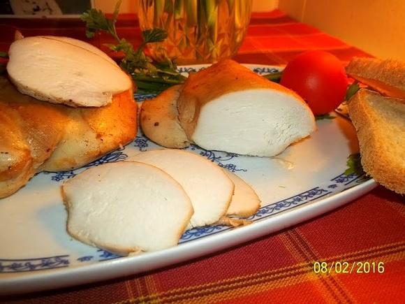 Filet z piersi kurczaka pieczony w rękawie