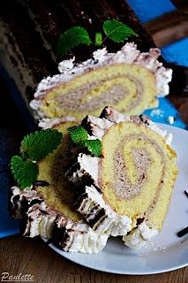 Rolada sernikowa tiramisu