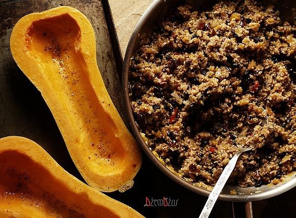 Dynia butternut nadziewana