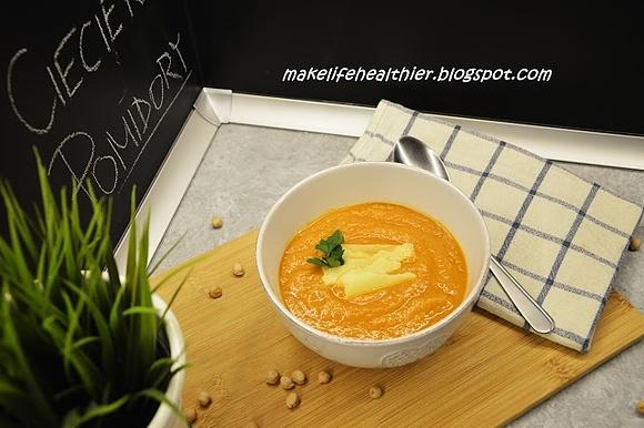 Zupa krem z ciecierzycy i pomidorów
