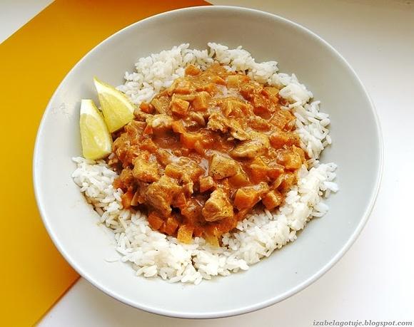 Curry z dynią i mlekiem kokosowym