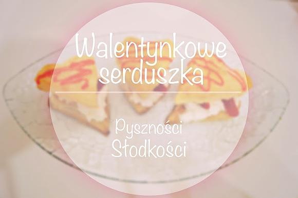 Walentynkowe serduszka z ciasta francuskiego