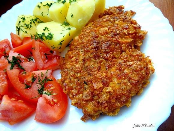Kotlety z kurczaka w kukurydzianej panierce