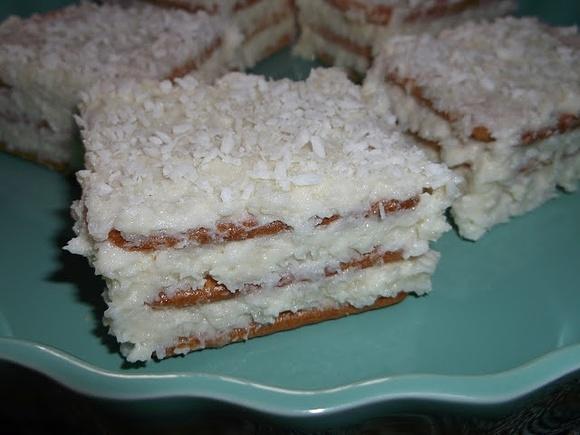 Rafaello - Błyskawiczne ciasto kokosowe bez pieczenia