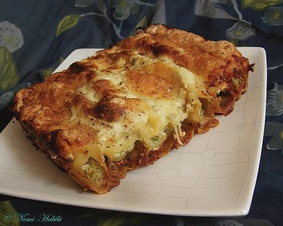 Cannelloni zapiekane z kalafiorem i brokułem