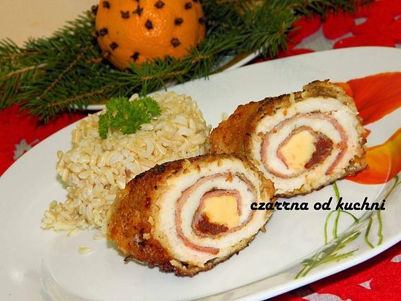Roladki drobiowe w kokosie