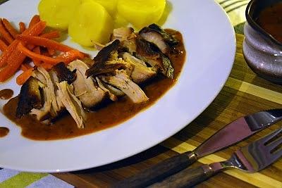 Słodko-pikantna pieczeń z szynki