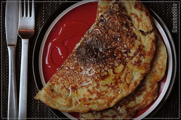 Bananowy placek z cieciorki