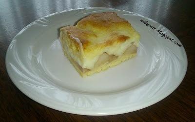 Szarlotka z budyniem