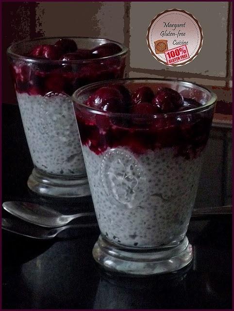 Chia seed pudding z wiśniami
