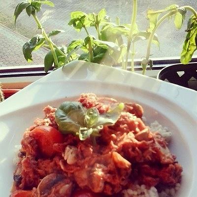 Kasza jęczmienna z tuńczykiem w pomidorach