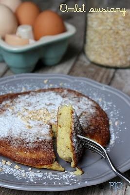 Omlet owsiany z jabłkiem