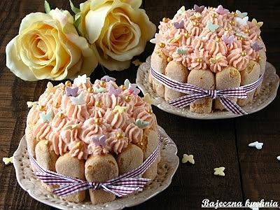 Mini torciki śmietankowo-truskawkowe