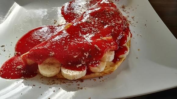 Owocowy omlet na sobotnie śniadanie