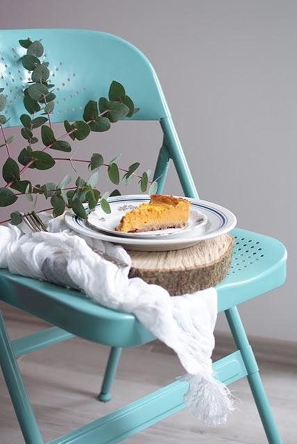 Tarta z dyni na spodzie z ciasteczek