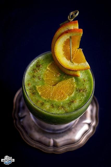 Zielony detox pomarańcza i kardamon