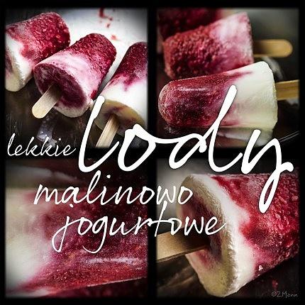 Lekkie lody malinowo-jogurtowe