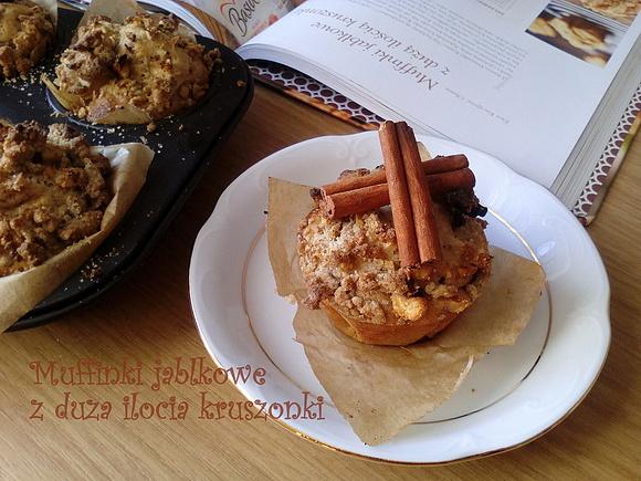 Muffinki jabłkowe z kruszonką
