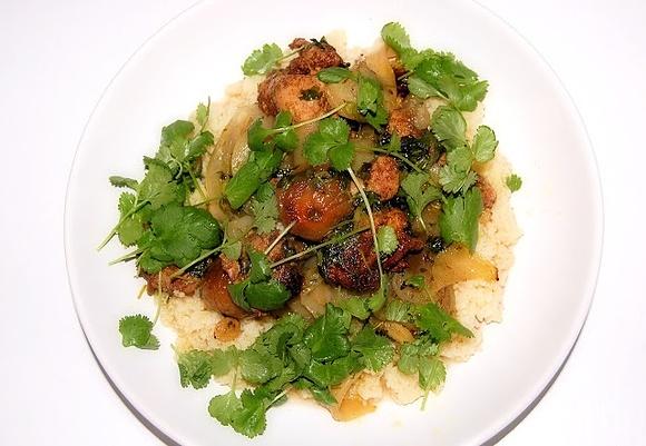 Tagine z kurczakiem i gruszkami