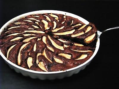 Ryżowe brownie z gruszkami