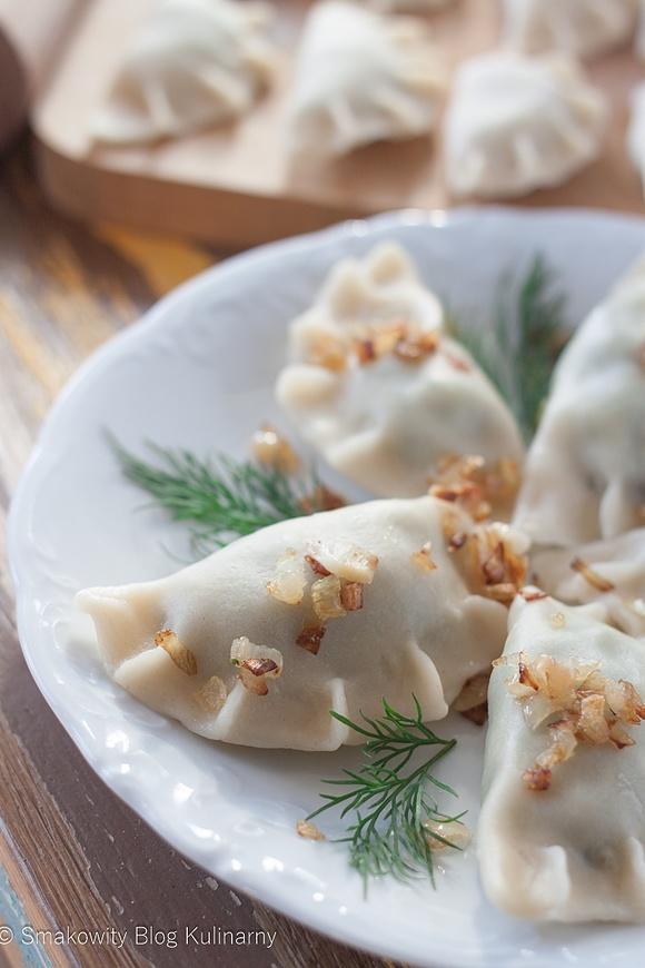 Pierogi ruskie ze szpinakiem