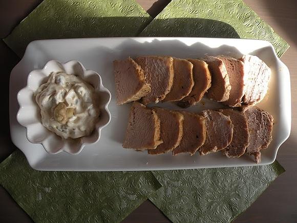 Schab gotowany w przyprawach